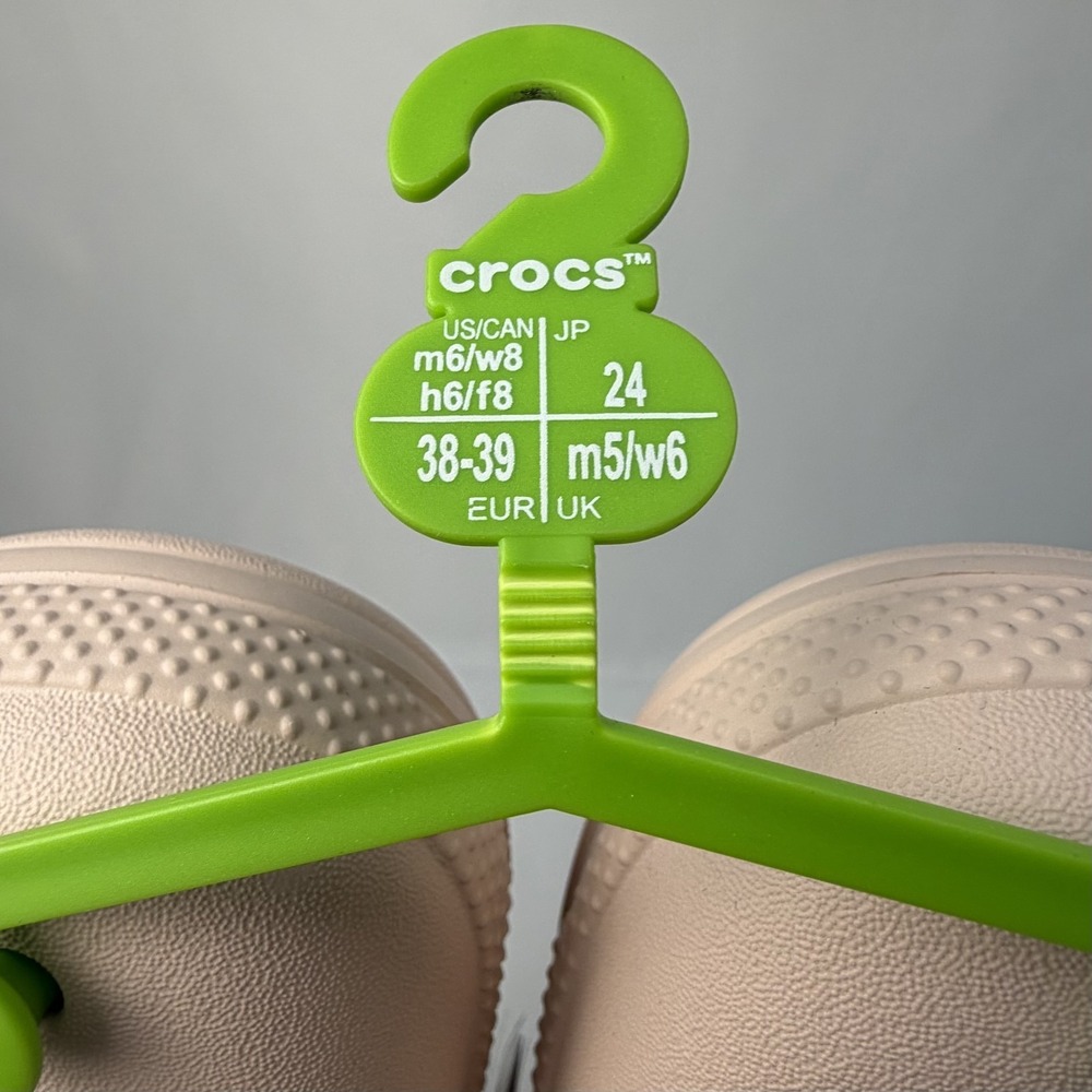 Croc's Classic Fleece Lining Pumice Beige Clog Women's Size 8/ Men's‎ Size 6 NEW - Picture 9 of 10
